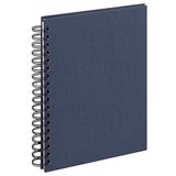 walther design Fotoalbum, donkerblauw, 25 x 19 cm, linnen, 6SL2519C20M