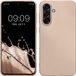 kwmobile telefoonhoesje geschikt voor Samsung Galaxy A36 5G - Back cover in metallic goud