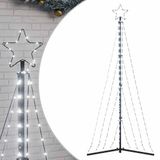 vidaXL LED-kerstboom - 339 LEDs - Koud wit - 180 cm