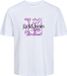 JACK&JONES JORLAFAYETTE BRANDING TEE SS CREW NEC LN Hommes T-shirts L Coton Blanc