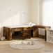 Maison Exclusive - Lit cadre avec bureau 2 pièces chêne fumé bois d'ingénierie