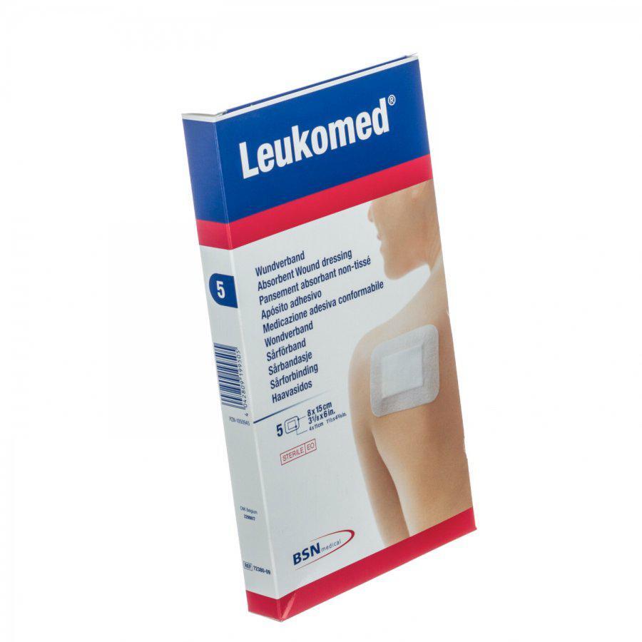 Leukomed wondverband 8x15cm 5stuks 5 stuks