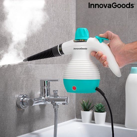 Innovagoods - Multifunctionele handstoomreiniger met 9-in-1 accessoires, 0,35 l, 3 bar, 1000 W