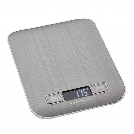 TFA AMARETTI Keukenweegschaal Digitaal - Zilver - 10 kg