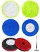 Pads de remplacement pour serpillières à vapeur et à récurer, lot de 6, en microfibre et éponge abrasive
