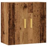 VidaXL Wandkast 60x31x60 cm bewerkt hout oud houtkleurig