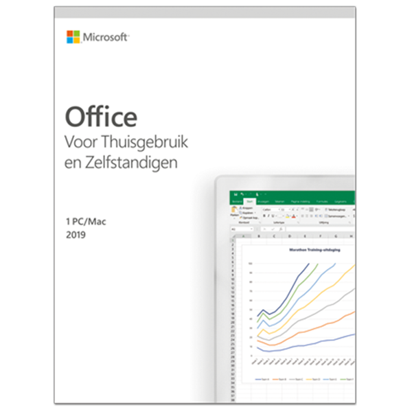 Microsoft Office 2019 Thuisgebruik &amp; Zelfstandigen Windows + Mac