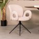 LABEL51 Neo Chaise de salle à manger - Naturel - Tissu - Métal noir