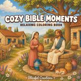 Cozy Bible Moments: 25 Relaxing Bible Stories and Christian Coloring Pages for Kids and Adults