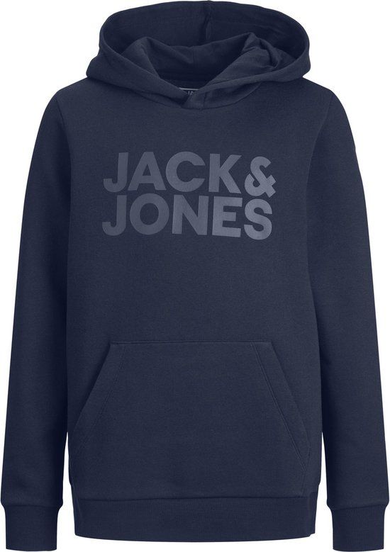 JACK & JONES JUNIOR JJECORP LOGO SWEAT HOOD NOOS JNR Hoodie - Maat 152 - Navy Blazer