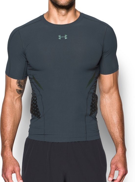 Under Armour - HeatGearÂ® Armour Zone Compression SS - Heren - maat XXL