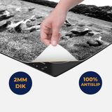 Chefcare Inductie Beschermer Kippen in het Gras - Zwart Wit - 57,6x51,6 cm - Afdekplaat Inductie - Kookplaat Beschermer - Inductie Mat