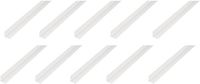 Alberts 10 x hoekprofiel, PVC, wit, 30 x 30 x 2 mm, lengte 1 m