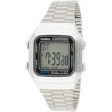 Unisex Casio - A178WA-1ADF - Unisex Horloge - Digitaal - Staal - Zilverkleurig