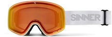 SINNER SNOWGHOST - MATTE WHITE - SINTRAST®/TRANS+®-LENS (meekleurend én hoog contrast)