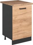 Vicco Keukenonderkast R-Line, Goudkleurig Eiken/Antraciet, 50 cm