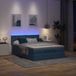 Maison Exclusive - Lit plateforme avec matelas & LED bleu, 140x190 cm, rembourré