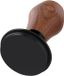 Unyqoos® Tamper à expresso avec mécanisme à ressort et manche en bois de noyer pour un café parfait