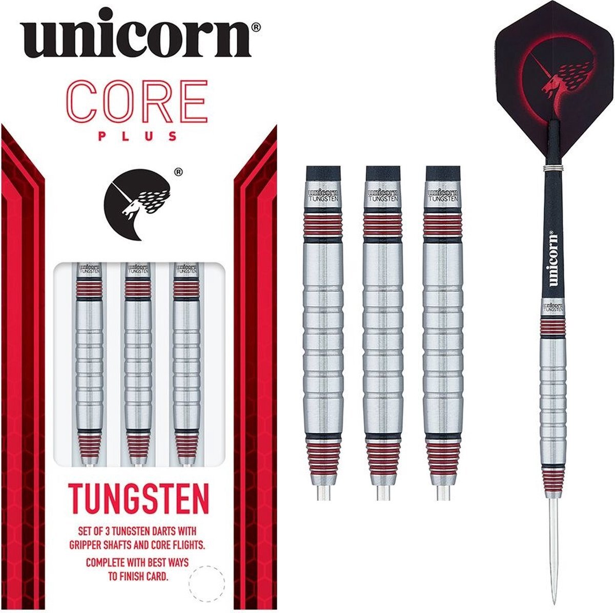 Unicorn Core Plus Win Shape 2 70% - Dartpijlen