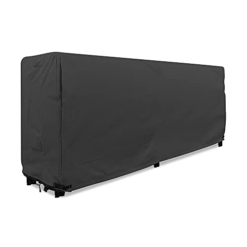 KHOMO GEAR - Brandhout Log Rack Cover 8ft lang - Heavy Duty 600D Weerbestendige Cover - Zwart