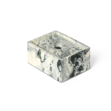 Ferm Living Boîte de rangement Mist 7,5x10 cm Émeraude-blanc cassé