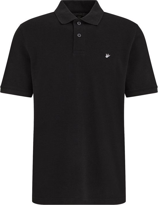 WE Fashion Heren regular fit polo met structuur