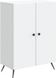 vidaXL Dressoir Wit 66 x 34,5 x 90 cm Bewerkt hout