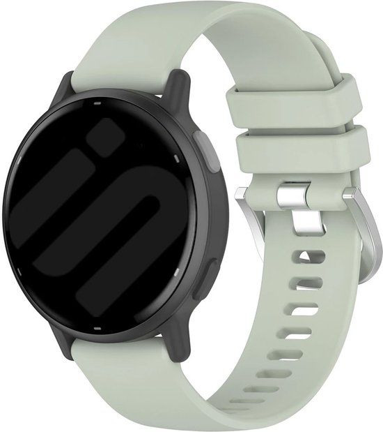 Strap-it Smartwatch bandje - siliconen - lichtgroen - geschikt voor Garmin Vivoactive 4 / Venu 2 / Venu 3 / Forerunner 255 / Forerunner 265