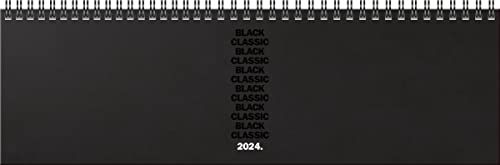 BRUNNEN Weekkalender "Black Classic" 2024 - 2 pagina's/week - Zwart