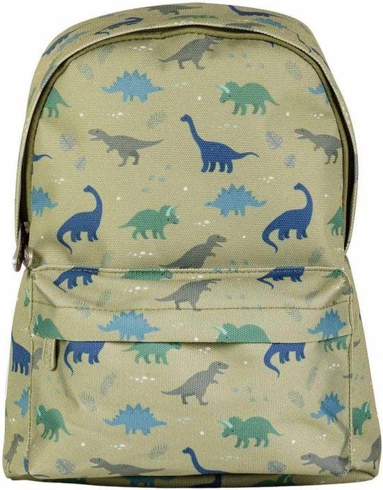 A Little Lovely Company Rugzakje - Dinosaurussen - Groen - 7L - Polyester
