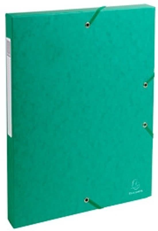 Exacompta elastobox Exabox - groen - rug van 25 cm