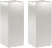 vidaXL Plantenstandaard 2 stuks zilver 40 x 40 x 100 cm Staal