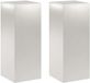 vidaXL Plantenstandaard 2 stuks zilver 40 x 40 x 100 cm Staal