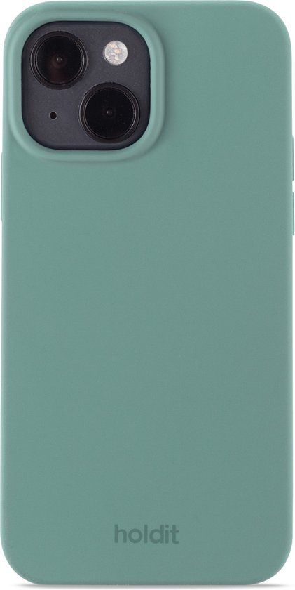 Holdit Silicone Case geschikt voor Apple iPhone 14 / 13 - Moss Green