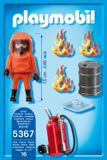 Playmobil City Action 5367 Brandweerman met gaspak speelgoedfiguur kinderen