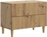 vidaXL Nachtkastje Artisanaal eiken 62 x 34,5 x 48 cm Bewerkt hout