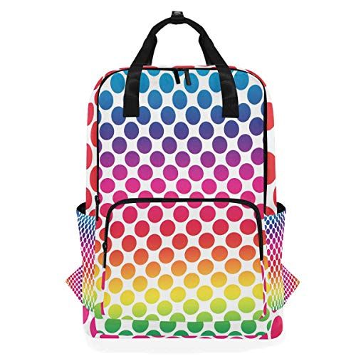 MONTOJ Travel Rugzak Kleurrijke Polka Dots School Rugzak - 5721985144026