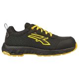 U-Power DON'T WORRY... BE HAPPY! Chaussures de sécurité pour le travail, hommes, noir/jaune, 38 EU