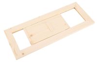 Panneau de ventilation en bois massif - Sauna/bain à vapeur - Installation facile - Durable - Anti-poussière - Taille réglable - Grille de ventilation