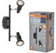 Osram LED Spot GU10 2 x 3,4W, 460lm, Schwarz, 2.700K, Warmweiß