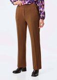 Goldner Jerseybroek Wijde stoffen broek VERA met plooien