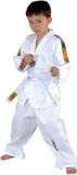 KWON Taekwondopak Tiger Wit Unisex Lange Mouw Katoen Polyester Kinderen 130cm