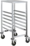 vidaXL Dienbladenwagen met 6 GN-bakken 39x55x87 cm roestvrij staal