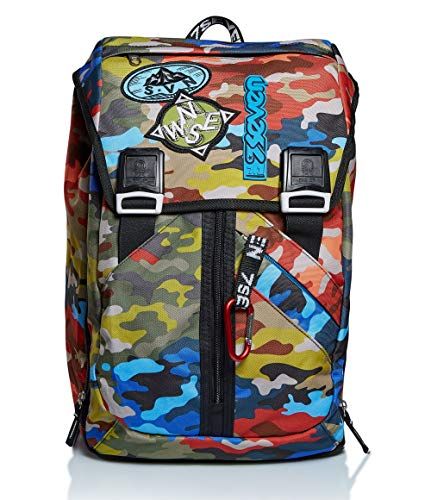 Seven Zeven Adventure Camo Rugzak - Legergroen - 28 Liter