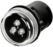 TRU COMPONENTS TC-14131060 LED-signaallamp Wit Rond 400 V