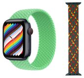 Wigento Apple Watch Series 1 + 2 Ultra 49mm, 9 / 8 / 7 45 / 6 SE 5 4 44 / 3 2 1 42mm - Vervangende nylon horlogeband