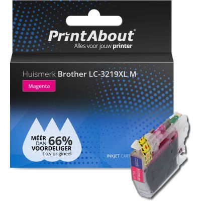 PrintAbout LC-3219XL M Magenta Ink Cartridge for Brother Printers