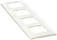 Legrand 665004 plaat voor 4 schakelaars, wit Niloé ref. 6560810104