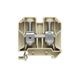 Weidmüller 0380760000 Doorgangsserieklem Schroeven Beige, Geel 20 stuk(s)