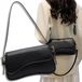 EDIBAZZAR Femme, sac bandoulière noir, sac messager en cuir, petit, spacieux, élégant